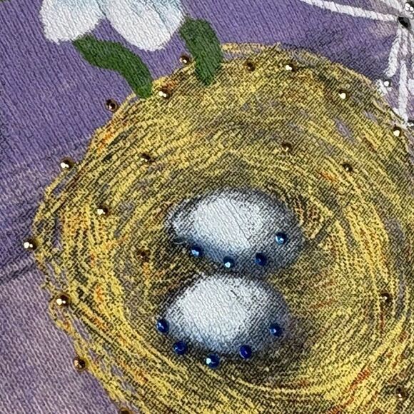 Morning Sun lavender plus size 2x Pieces of Spring Women's Shirt butterf… - Picture 3 of 7